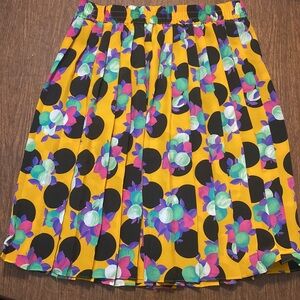 Vintage nylon pleated skirt, medium, hits below knee